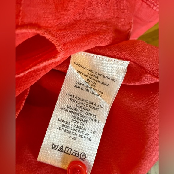 NWT Anthropologie Maeve Eyelet Halter Midi Dress Sz 6P
reddish-orange (coral) - Picture 13 of 15